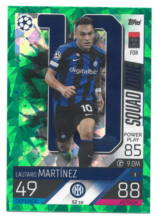 Lautaro Martinez (FC Internazionale Milano) Green Emerald Squad Zone Match Attax Extra 2023