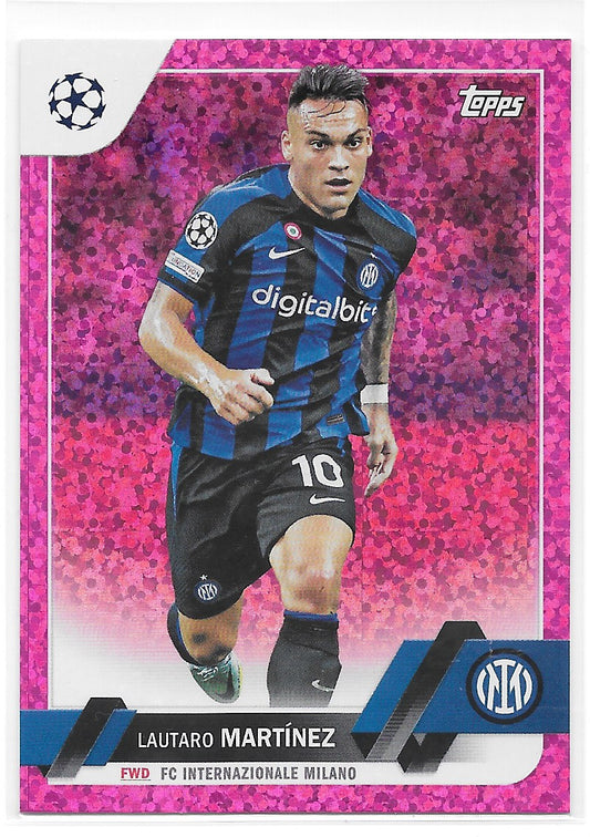 Lautaro Martinez (FC Internazionale Milano) Pink Sparkle Topps UCC Flagship 22-23