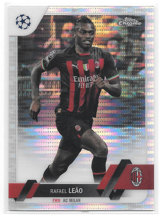 Rafael Leao (AC Milan) Pulsar Refractor Topps Chrome UEFA Club Competitions 22-23