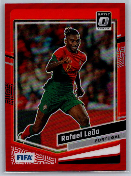 Rafael Leao (Portugal) Optic Red /299 Panini Donruss FIFA Soccer 23-24