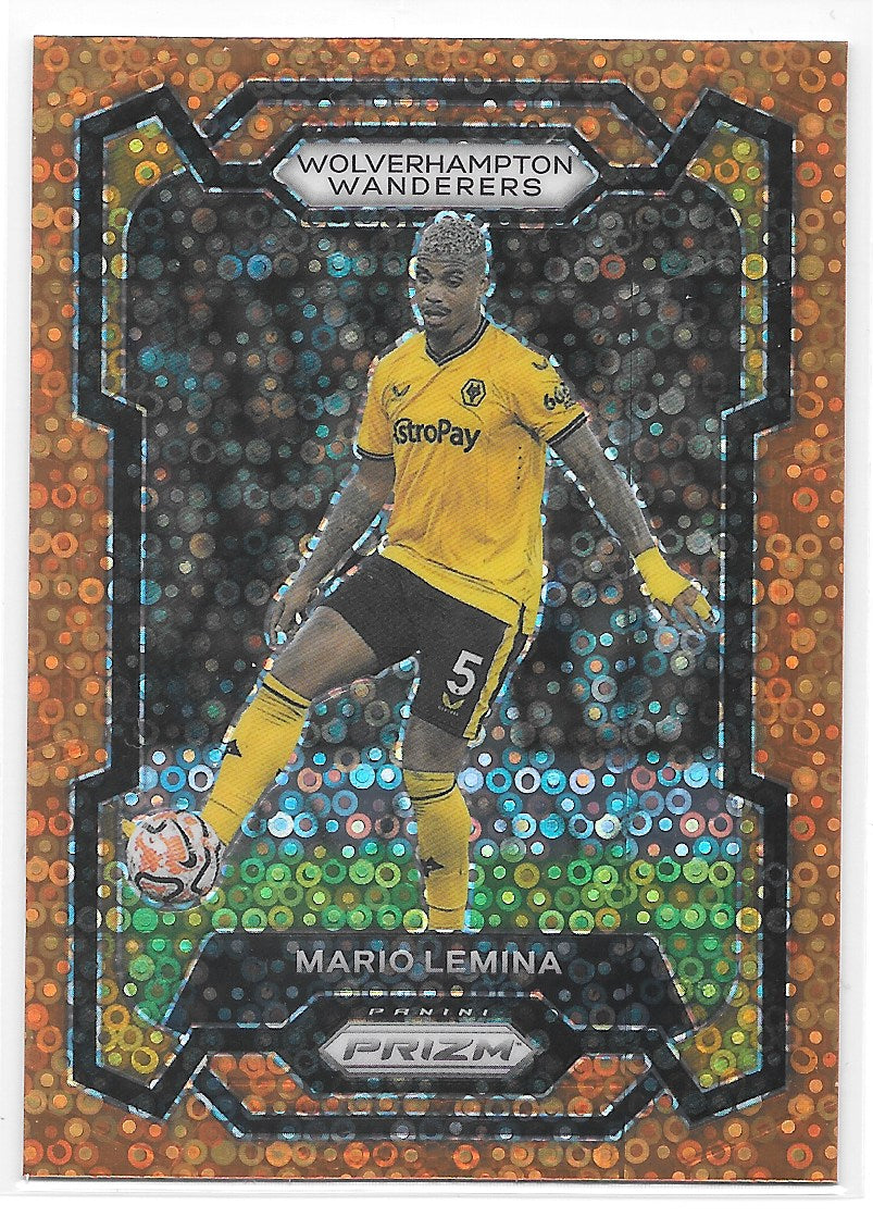 Mario Lemina (Wolverhampton Wanderers) Orange Breakaway Panini Prizm Premier League 23-24