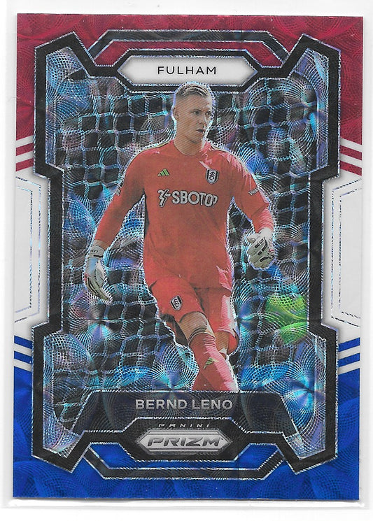 Bernd Leno (Fulham) Red White & Blue Choice Panini Prizm Premier League 23-24