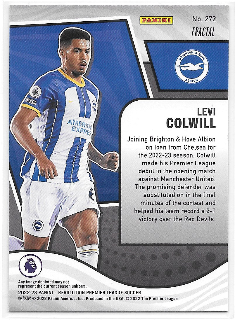 Levi Colwill (Brighton & Hove Albion) Fractal RC Panini Revolution Premier League 22-23