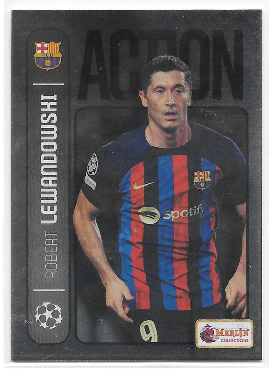 Robert Lewandowski (FC Barcelona) Action Topps Merlin Heritage 98 22-23