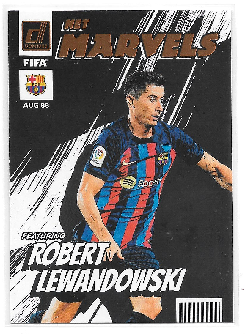 Robert Lewandowski (FC Barcelona) Net Marvels Panini Donruss FIFA 22-23