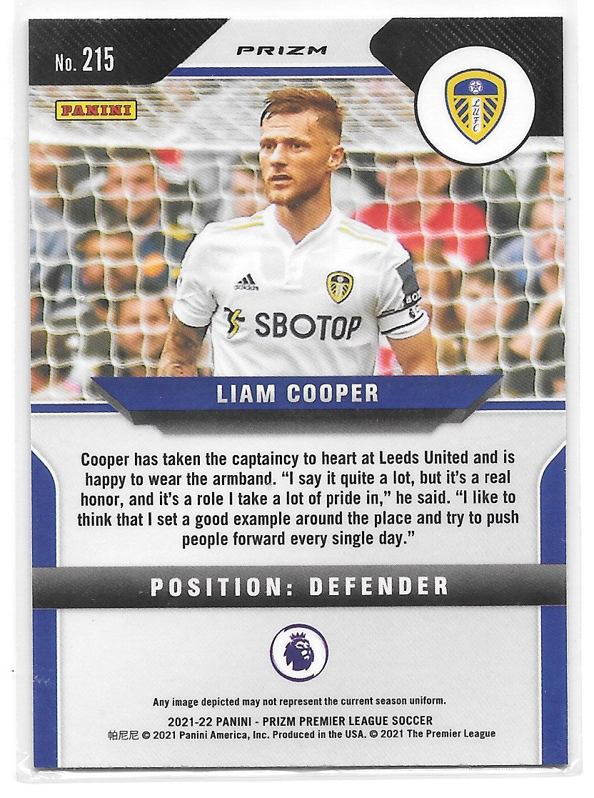 Liam Cooper (Leeds United FC) Red Ice Panini Prizm Premier League 21-22