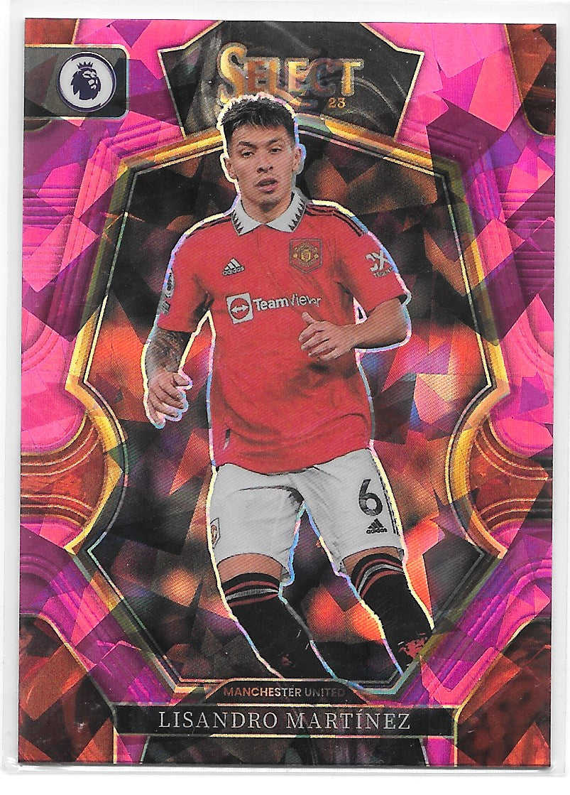 Lisandro Martinez (Manchester United) Mezzanine Pink Ice Panini Select Premier League 22-23