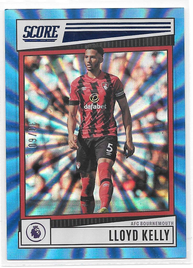 Lloyd Kelly (AFC Bournemouth) Blue Laser /60 Panini Score Premier League 22-23