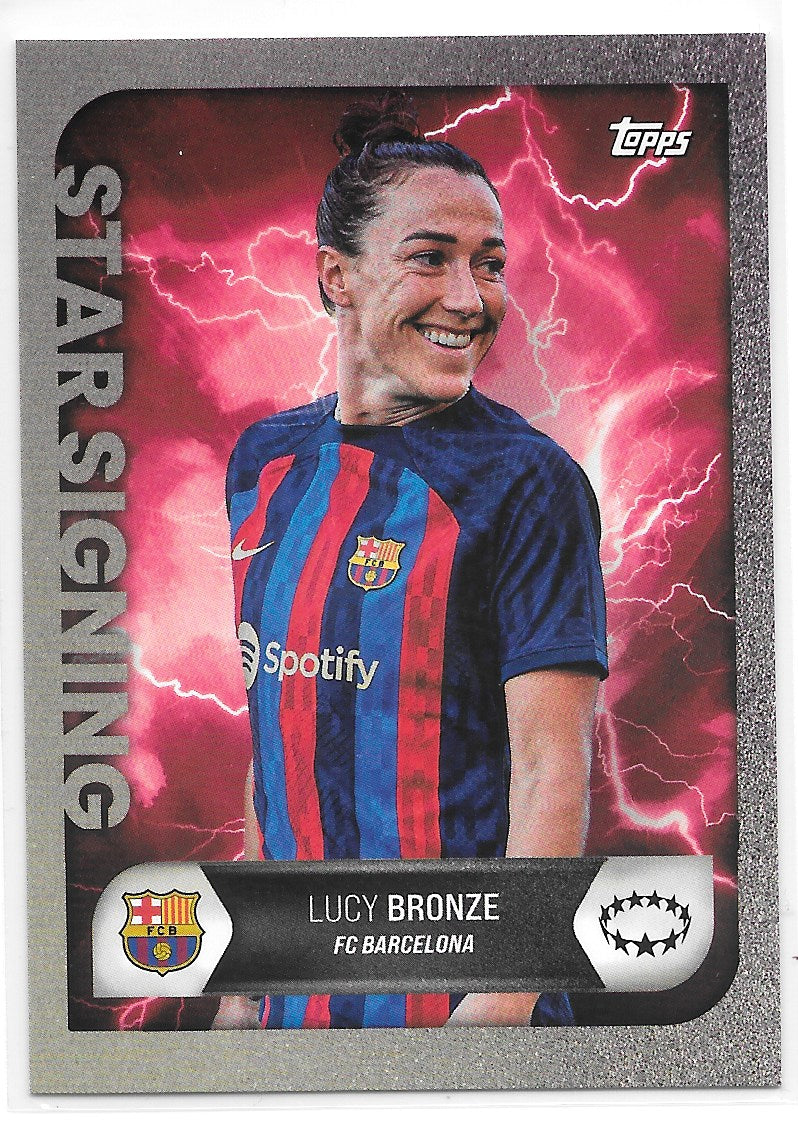 Lucy Bronze (FC Barcelona) Star Signing Topps UEFA Summer Signings 22-23