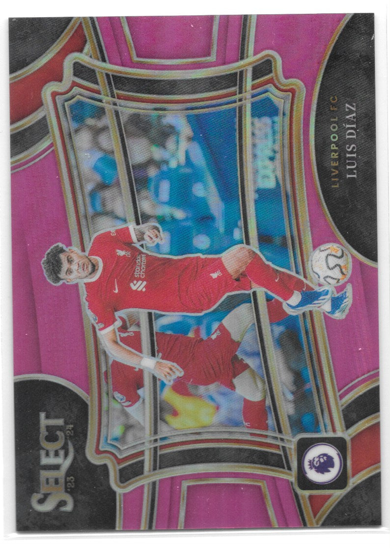 Luis Diaz (Liverpool FC) Field Level Pink /99 Panini Select Premier League 23-24