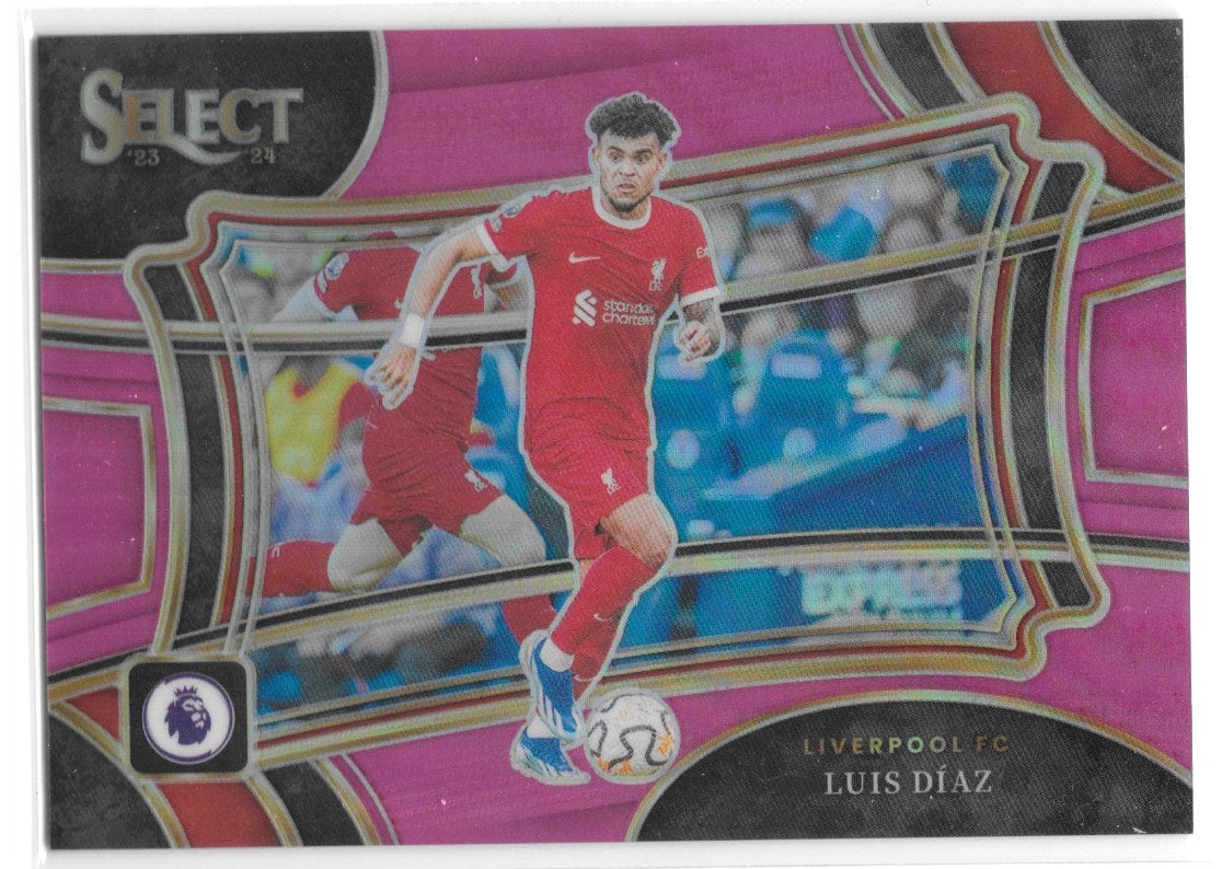 Luis Diaz (Liverpool FC) Field Level Pink /99 Panini Select Premier League 23-24