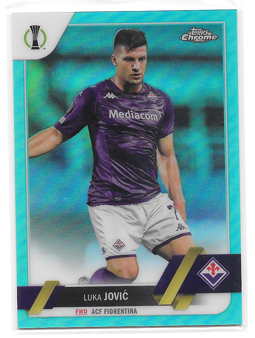 Luka Jovic (ACF Fiorentina) Aqua Refractor /199 Topps Chrome UCC 22-23