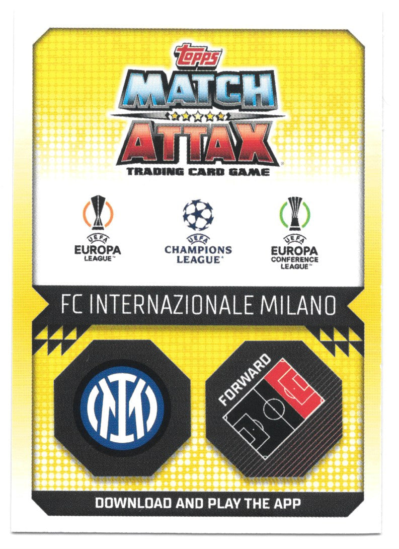 Romelu Lukaku (FC Internazionale Milano) Green Emerald Hat Trick Hero Match Attax Extra 2023