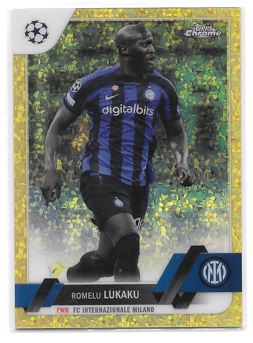 Romelu Lukaku (FC Internazionale Milano) Gold Mini-Diamond /50 Topps Chrome UCC 22-23