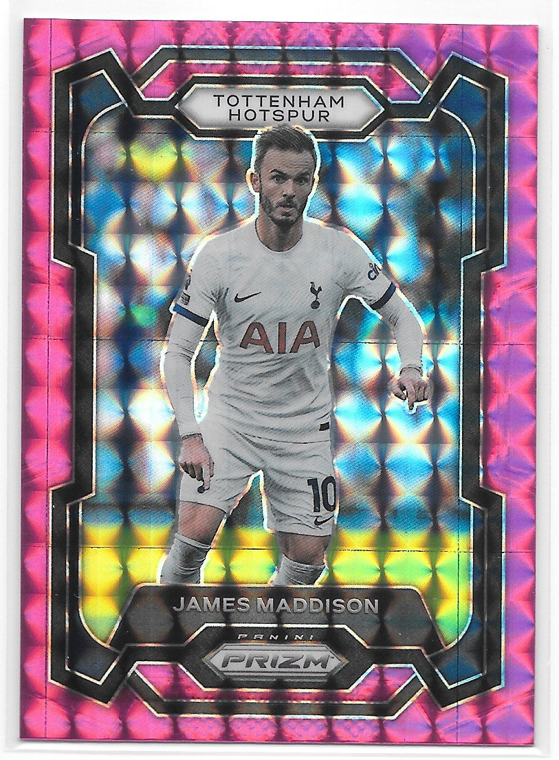 James Maddison (Tottenham Hotspur) Pink Mosaic Panini Prizm Premier League 23-24