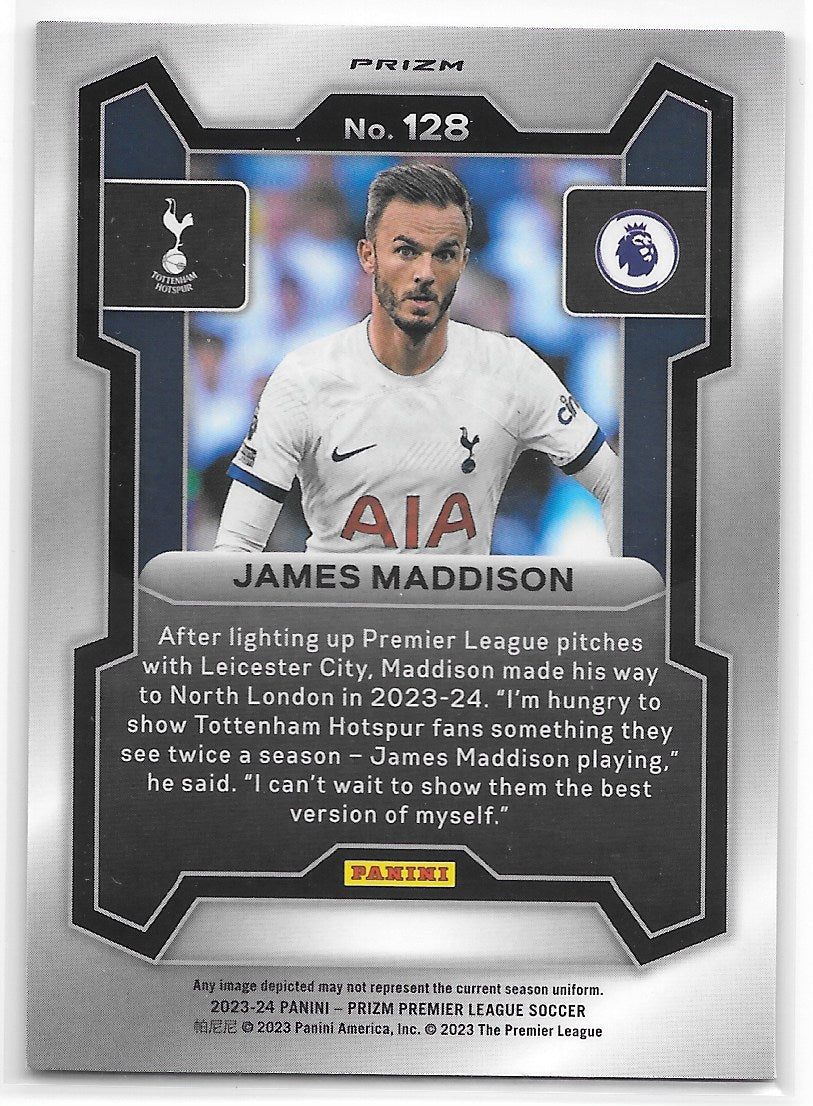 James Maddison (Tottenham Hotspur) Pink Mosaic Panini Prizm Premier League 23-24