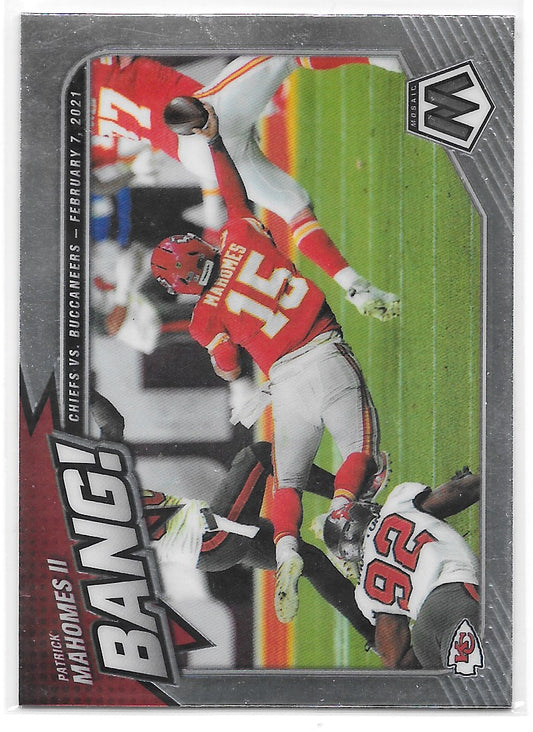 Patrick Mahomes II (Kansas City Chiefs) Bang Panini Mosaic Football 2021