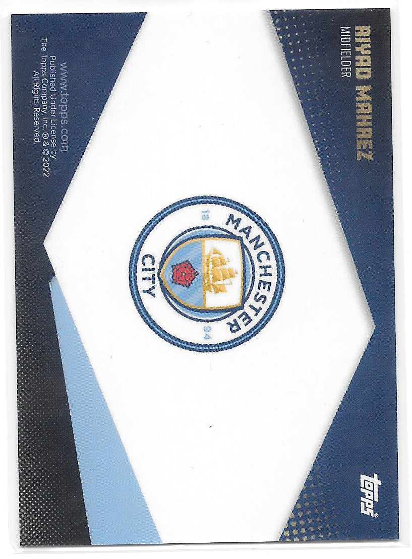 Riyad Mahrez (Manchester City) /99 Topps Manchester City Team Set 21-22