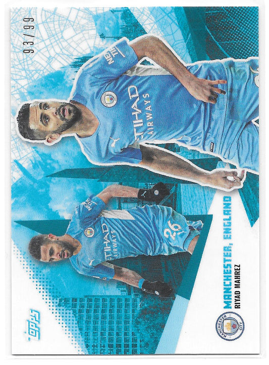 Riyad Mahrez (Manchester City) /99 Topps Manchester City Team Set 21-22