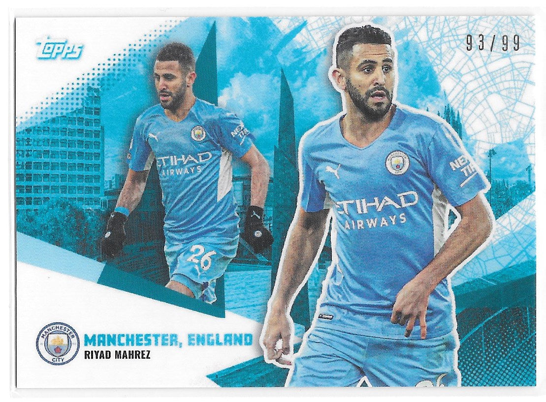 Riyad Mahrez (Manchester City) /99 Topps Manchester City Team Set 21-22