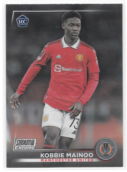 Kobbie Mainoo (Manchester United) Rookie Card Topps Stadium Club Chrome 22-23