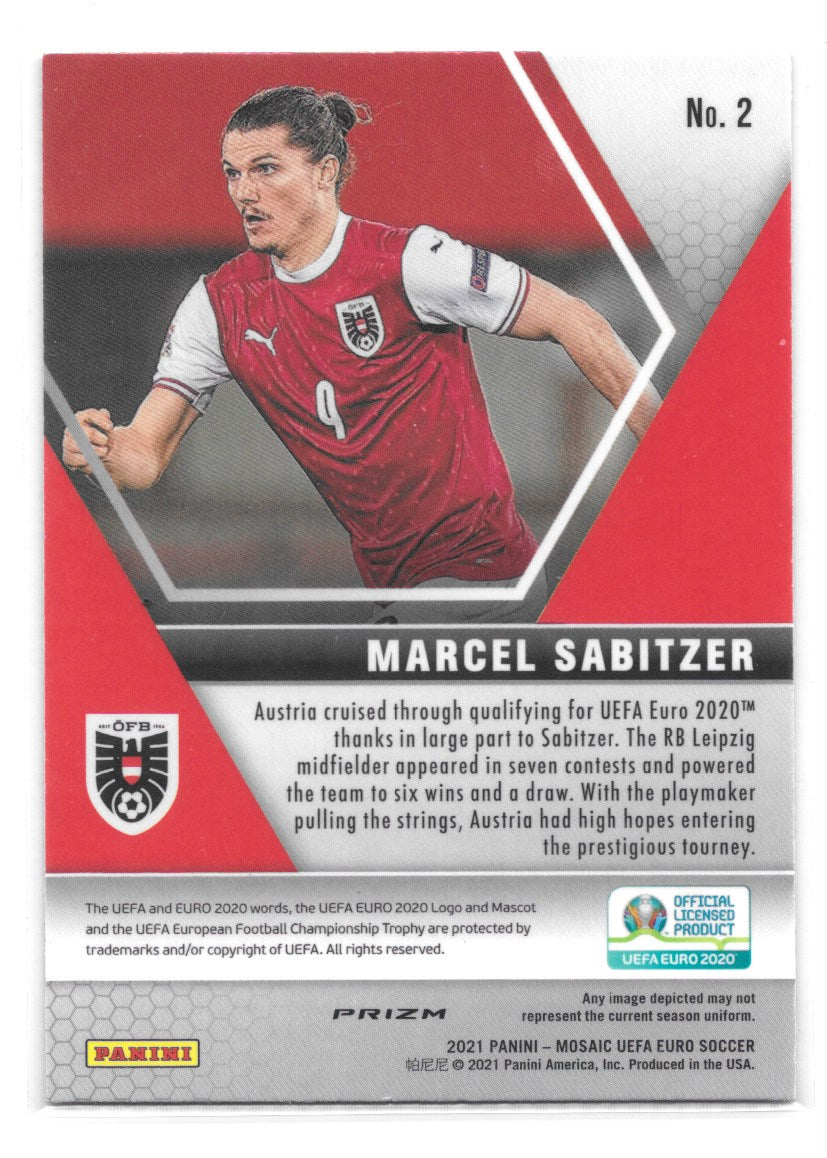 Marcel Sabitzer (Austria) Camo Pink Panini Mosaic UEFA Euro 2020