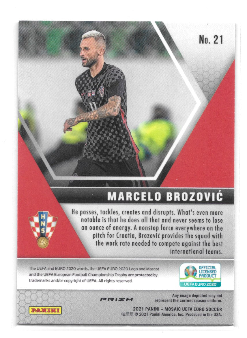 Marcelo Brozovic (Croatia) Camo Pink Panini Mosaic UEFA Euro 2020