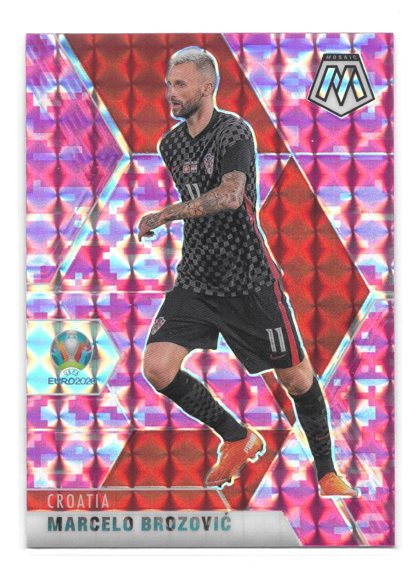 Marcelo Brozovic (Croatia) Camo Pink Panini Mosaic UEFA Euro 2020