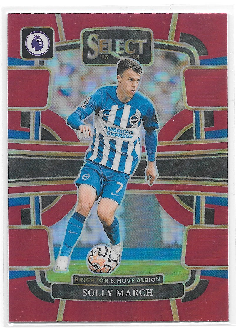 Solly March (Brighton & Hove Albion) Terrace Red Panini Select Premier League 23-24