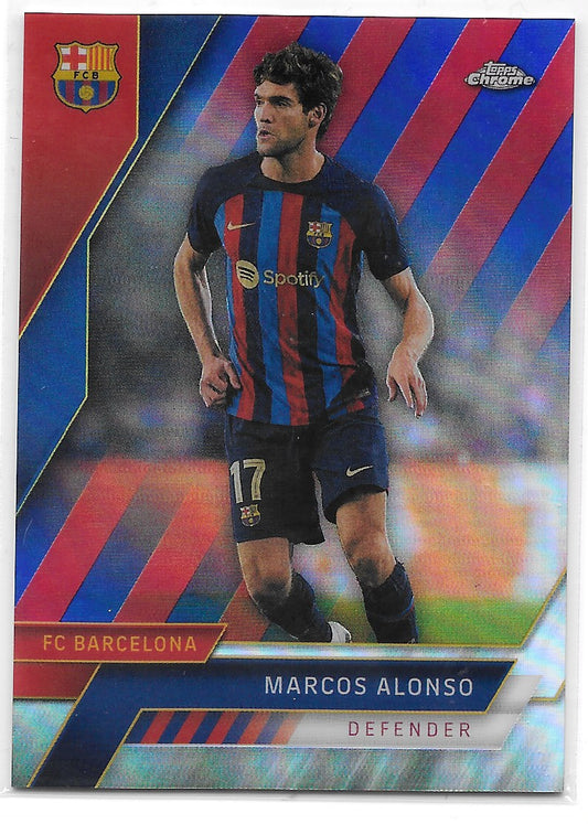 Marcos Alonso (FC Barcelona) Barça /99 Topps Chrome FC Barcelona 22-23