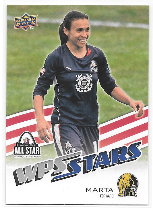 Marta (FC Gold Pride) WPS Stars RC Upper Deck MLS 2010