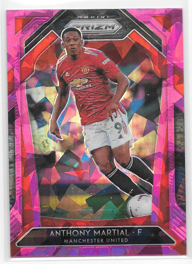 Anthony Martial (Manchester United) Pink Ice Panini Prizm Premier League 20-21