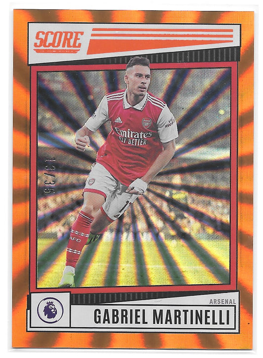 Gabriel Martinelli (Arsenal FC) Orange Laser /35 Panini Score Premier League 22-23