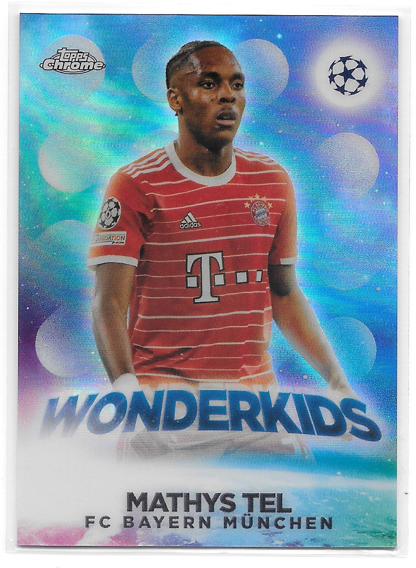 Mathys Tel (FC Bayern Munchen) Wonderkids Topps Chrome UEFA Club Competitions 22-23