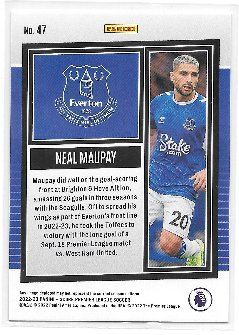 Neal Maupay (Everton) Pink Swirl /45 Panini Score Premier League 22-23