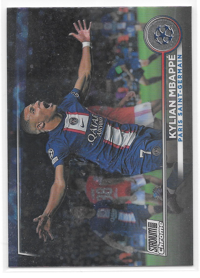 Kylian Mbappe (PSG) Base Topps Stadium Club Chrome 22-23