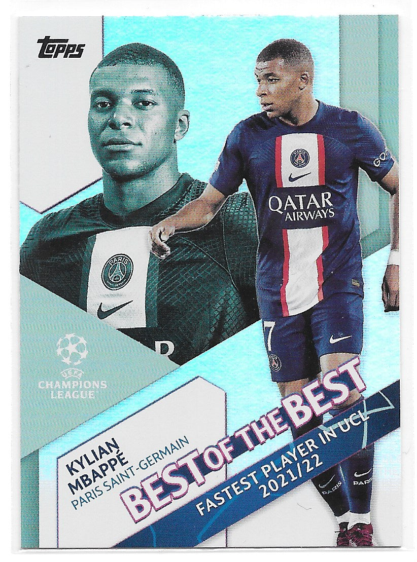 Kylian Mbappe (PSG) Best of the Best Topps UCC Flagship 22-23