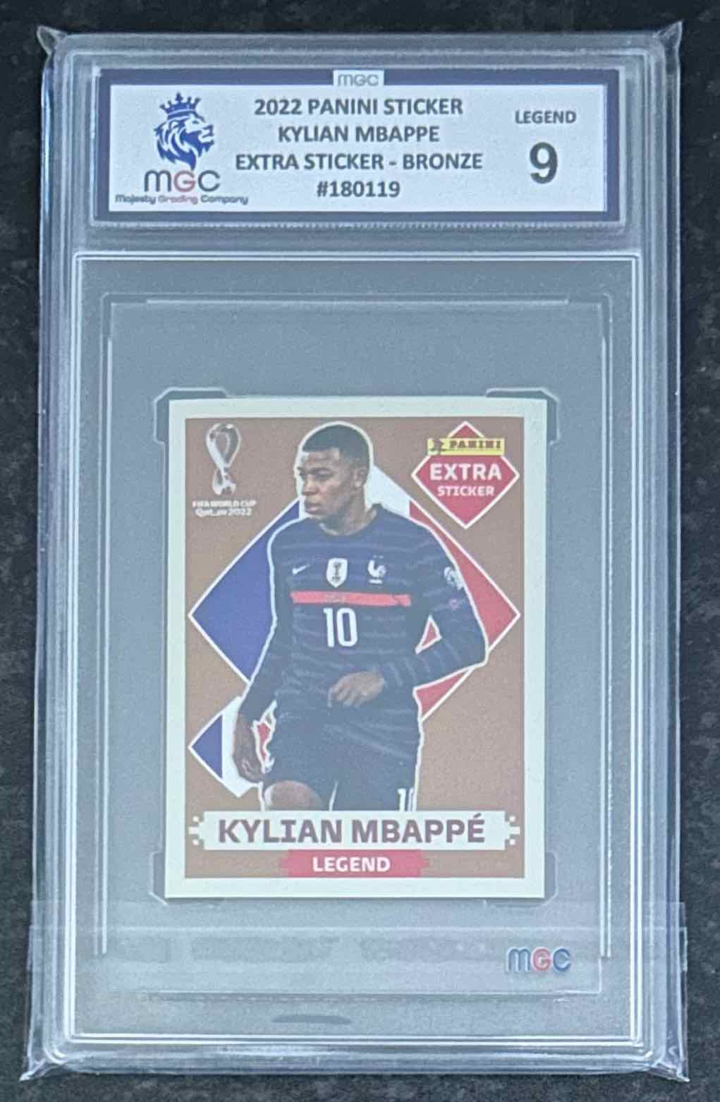 Kylian Mbappe (France) Legend Extra Sticker Bronze Panini FIFA World Cup 2022 MGC 9