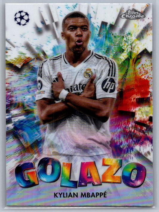 Kylian Mbappe (Real Madrid) Golazo Topps Chrome UCC 24-25