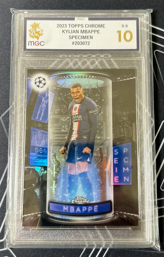 Kylian Mbappe (PSG) Specimen Topps Chrome UCC 22-23 MGC 10