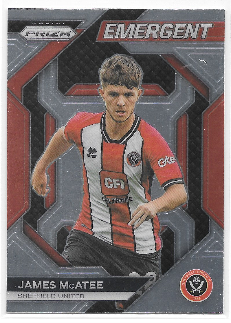 James McAtee (Sheffield United) Emergent Panini Prizm Premier League 23-24