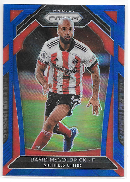 David McGoldrick (Sheffield United) Blue Prizm /199 Panini Prizm Premier League 20-21