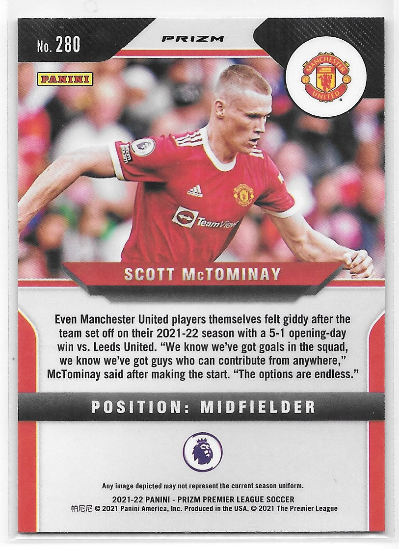 Scott McTominay (Manchester United) Green Mojo Panini Prizm Premier League 21-22