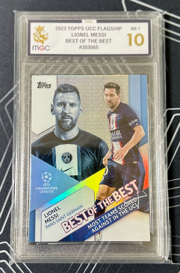 Lionel Messi (PSG) Best of the Best Topps UCC Flagship 22-23 MGC 10 ...