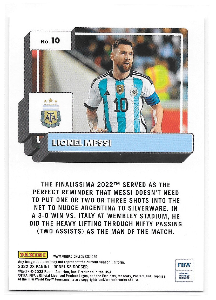 Lionel Messi (Argentina) Base Panini Donruss Soccer 22-23