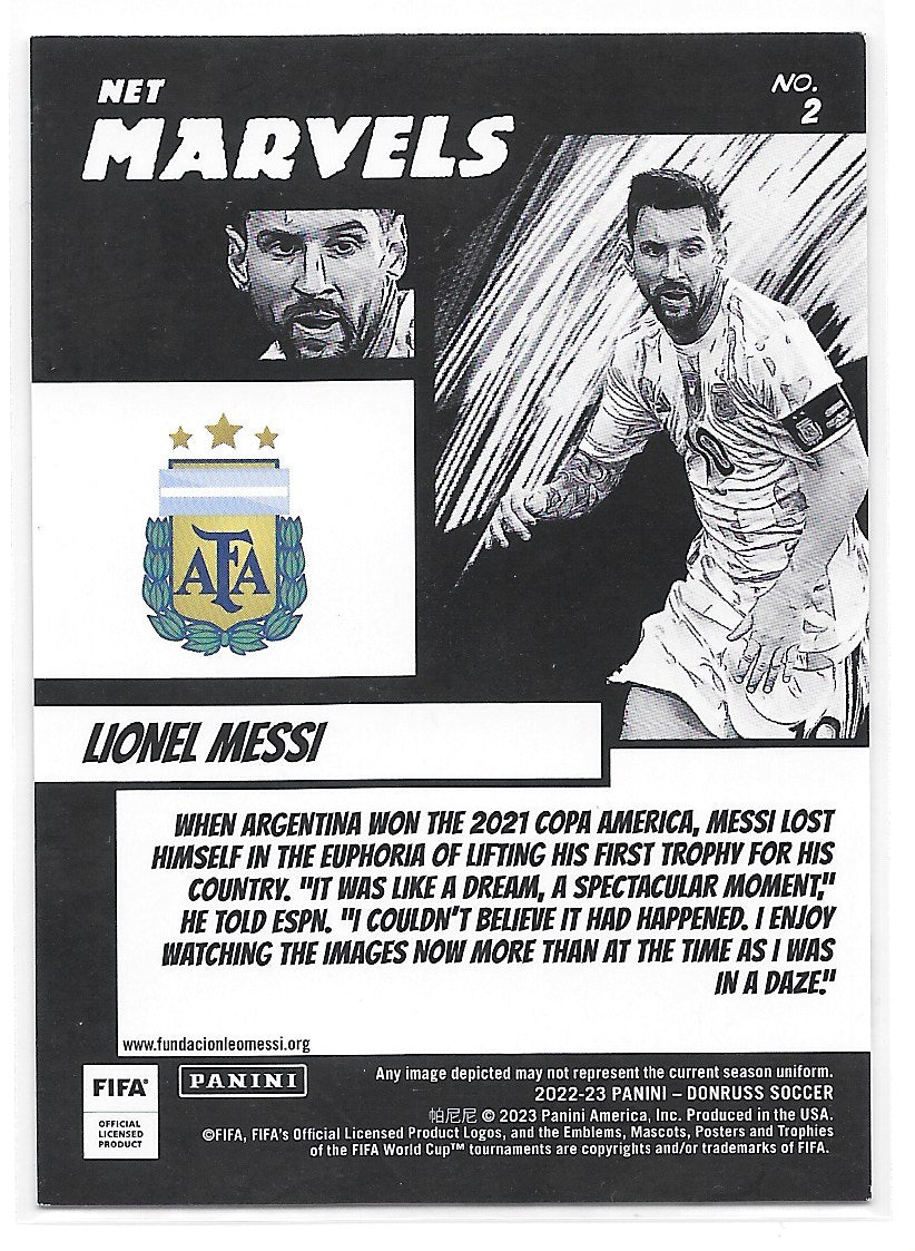 Lionel Messi (Argentina) Net Marvels Panini Donruss FIFA 22-23