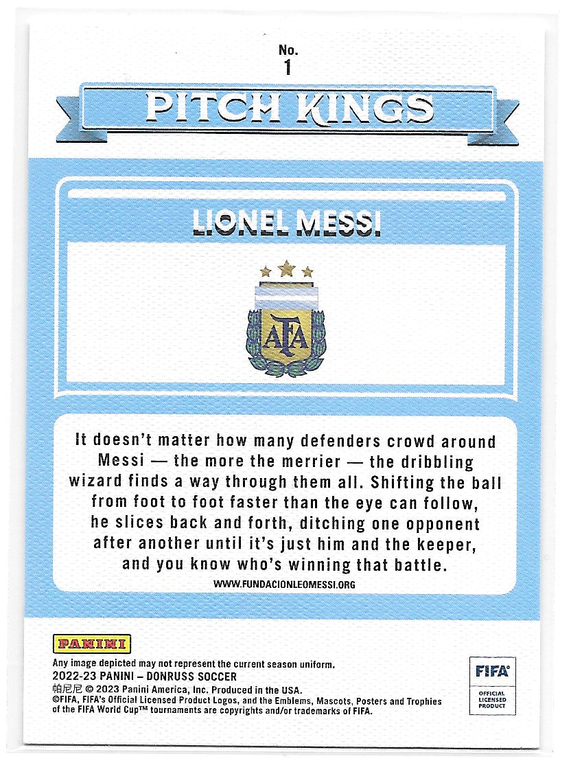 Lionel Messi (Argentina) Pitch Kings Panini Donruss FIFA 22-23