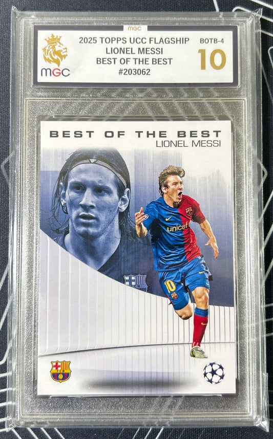 Lionel Messi (FC Barcelona) Best of the Best Topps UCC Flagship 24-25 MGC 10