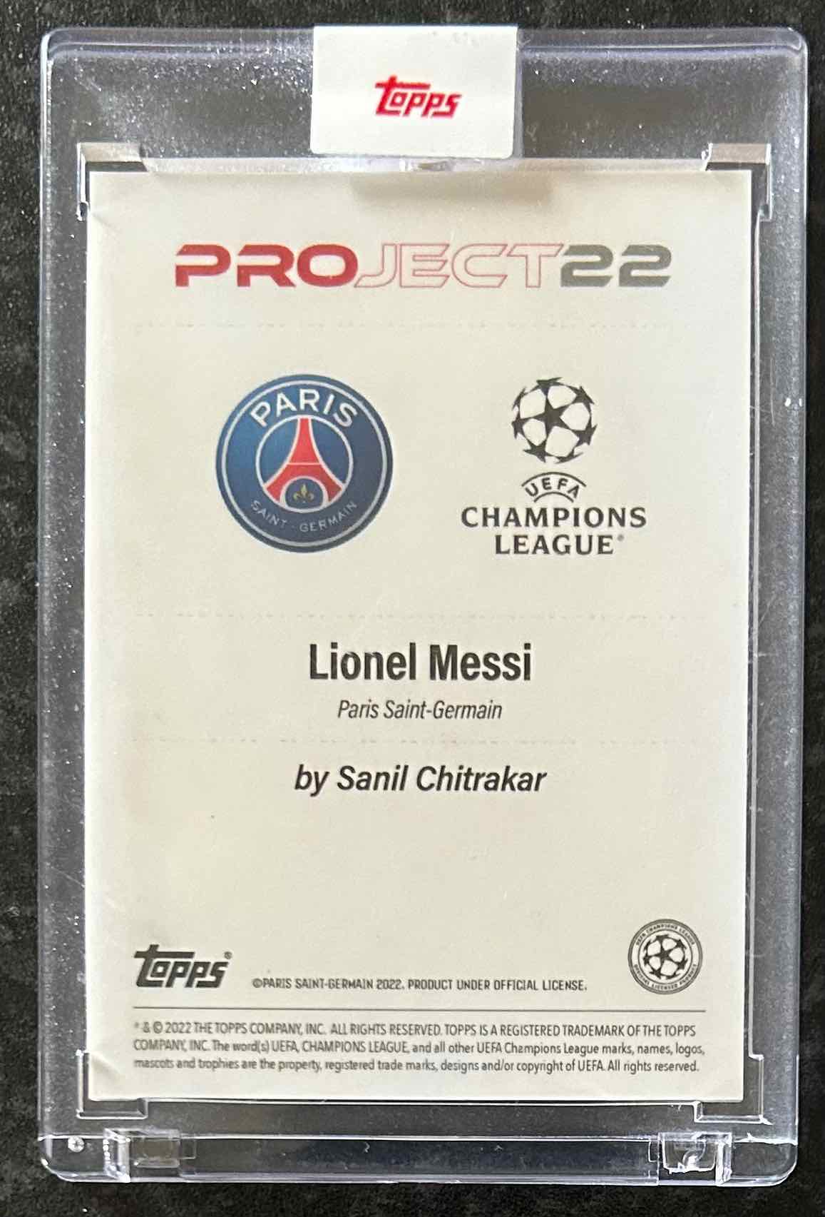 Lionel Messi (PSG) x Sanil Chitrakar Topps Project 2022