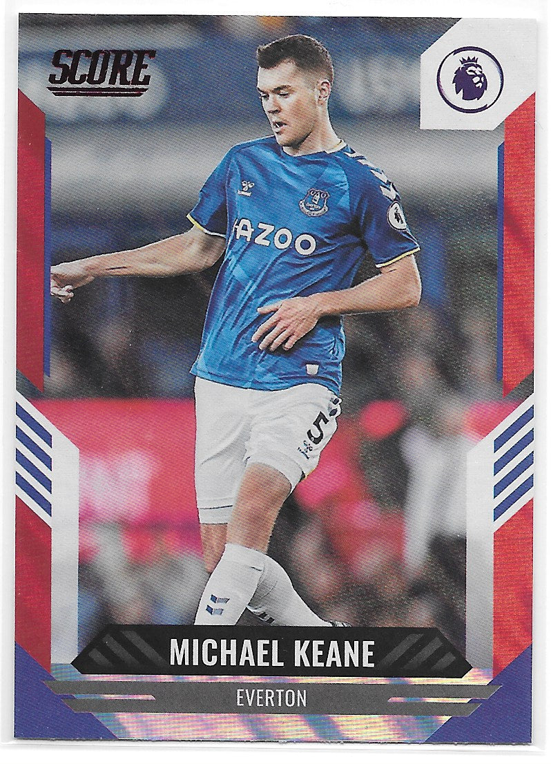 Michael Keane (Everton) Red Laser Panini Score Premier League 21-22